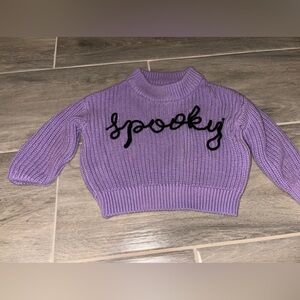 Old Navy Purple Cowl Neck Sweater with Black Script